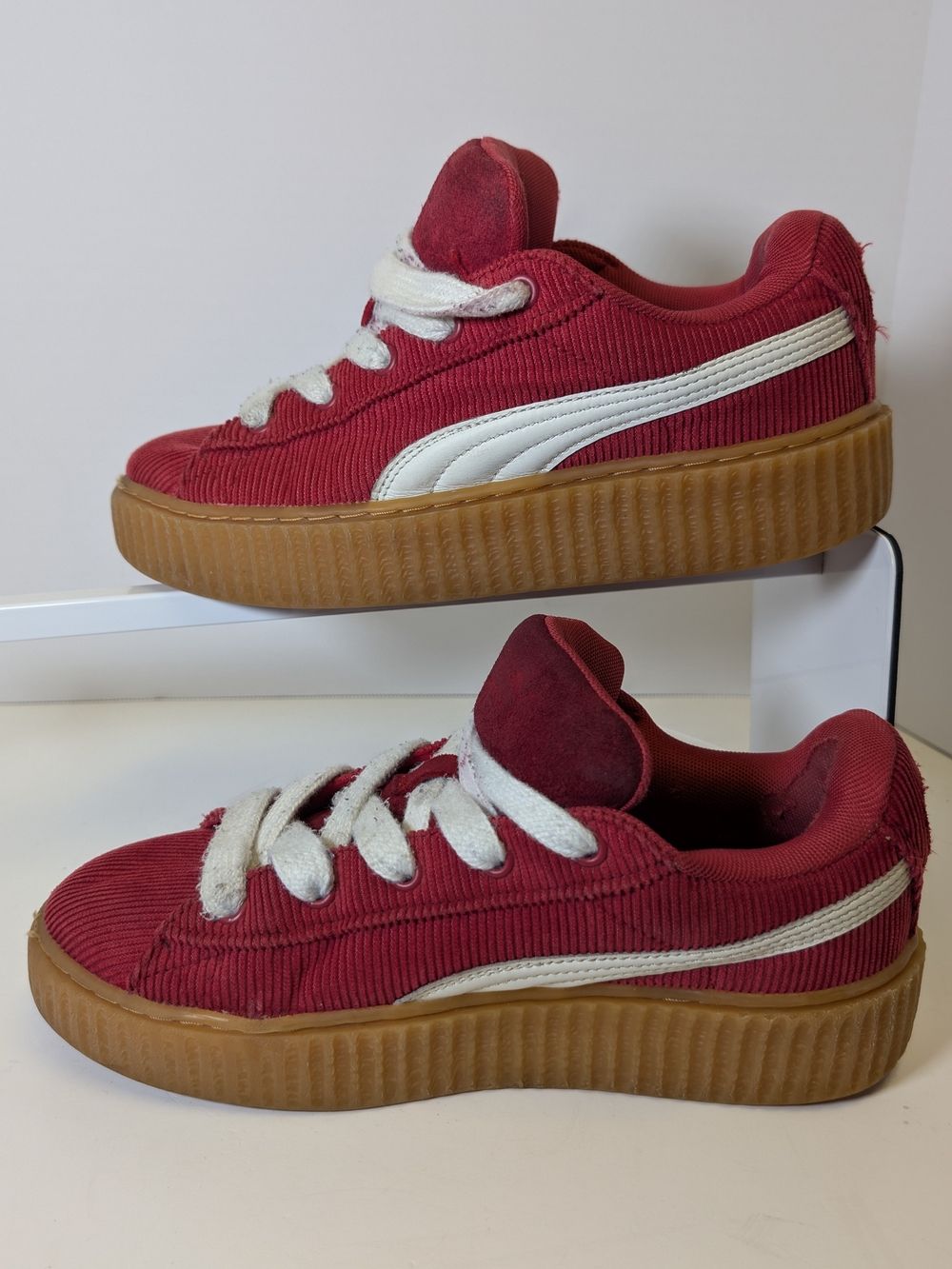 PUMA x Fenty Creeper Phatty Corduroy Club Red Wmns Size 7.5 (399871-04)